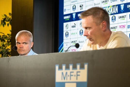 Malmö FFs huvudtränare Gaute Helstrup och IFK Göteborgs