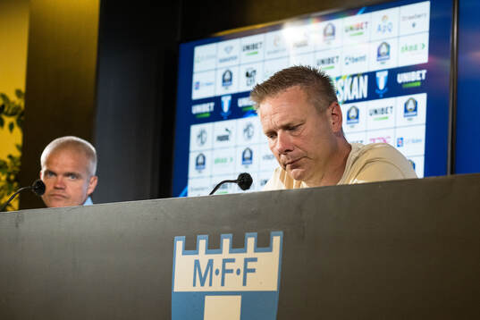 Malmö FFs huvudtränare Gaute Helstrup och IFK Göteborgs