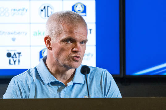 Malmö FFs huvudtränare Gaute Helstrup