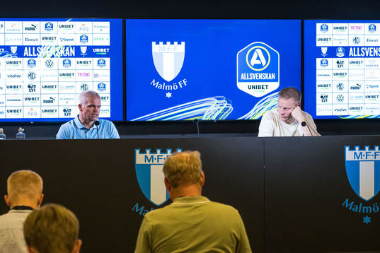 Malmö FFs huvudtränare Gaute Helstrup och IFK Göteborgs