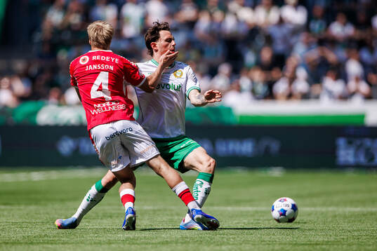 Hammarbys Noah Persson och Kalmars Rony Jansson