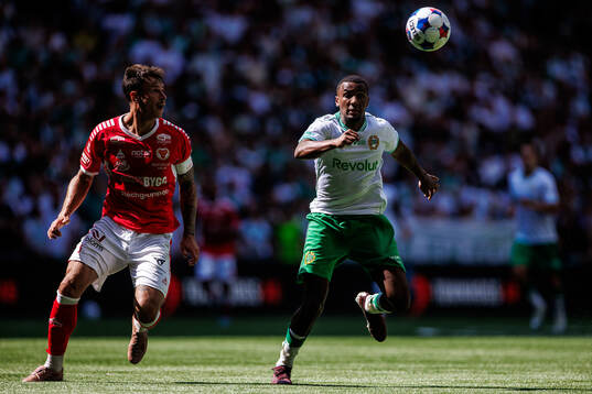 Kalmars Melker Hallberg och Hammarbys Paulos Abraham