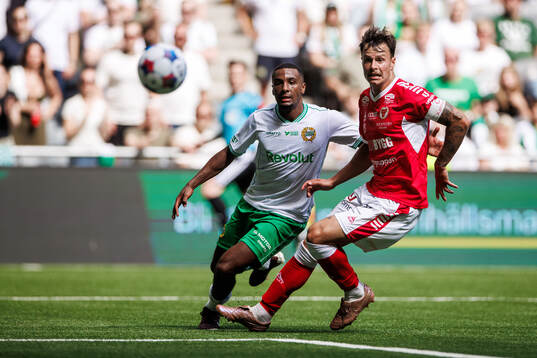Hammarbys Paulos Abraham och Kalmars Melker Hallberg