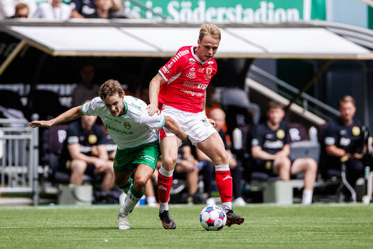 Hammarbys Hampus Skoglund och Kalmars Sivert Engh Øverby