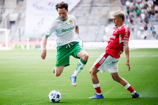 Hammarbys Noah Persson och Kalmars Rony Jansson
