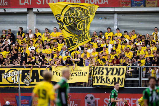 under fotbollsmatchen i Allsvenskan mellan GAIS och Elfsborg