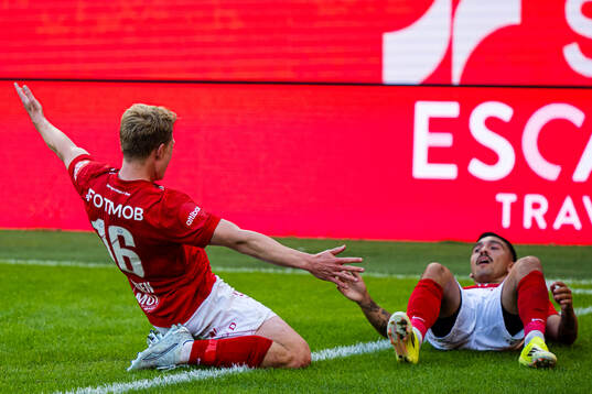 Kristian Eriksen of Brann celebrates
