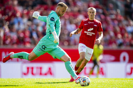 Goalkeeper Jacob Pryts Larsen of Start