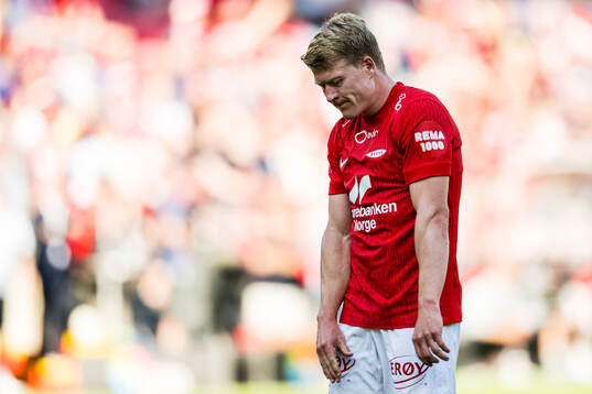 Kristian Eriksen of Brann looks dejected