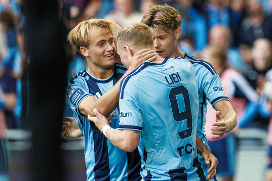 Djurgårdens Kristian Lien jublar