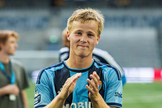 Djurgårdens Bo Hegland jublar