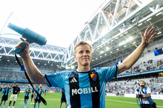 Djurgårdens Bo Hegland jublar