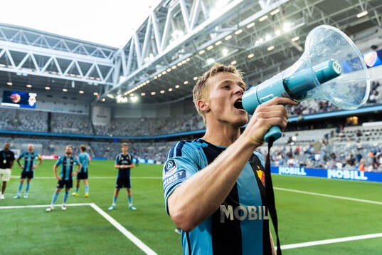 Djurgårdens Bo Hegland jublar