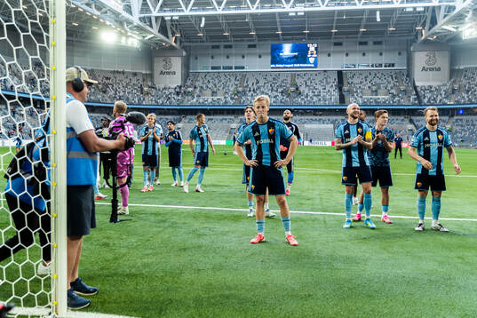 Djurgårdens Bo Hegland jublar
