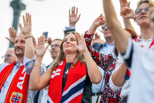 Princess Ingrid Alexandra of Norway at a team reception