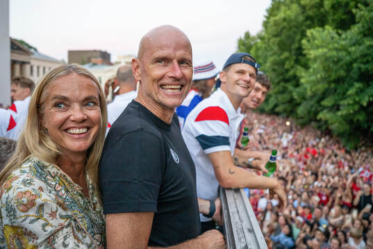 Anniken Solbakken and Ståle Solbakken, head coach of