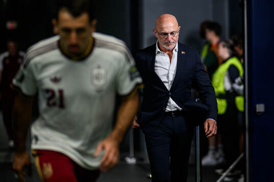 Head coach Luis De La Fuente Castillo of Spain  the FIFA