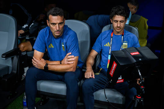 Head coach Lionel Sebastián Scaloni of Argentina