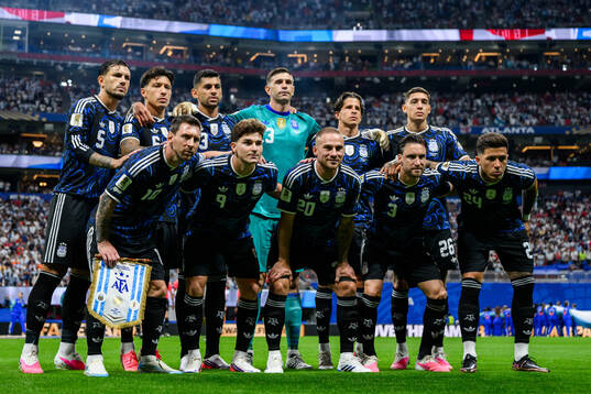 The starting eleven of Argentina