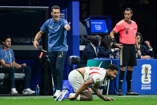 Head coach Lionel Sebastián Scaloni of Argentina and