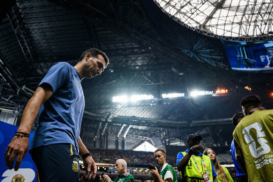 Head coach Lionel Sebastián Scaloni of Argentina