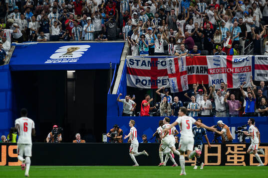 Anthony Gordon of England celebrates