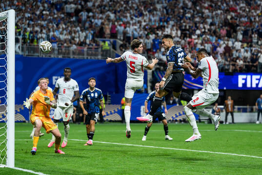 Lautaro Martinez of Argentina scores 1-2