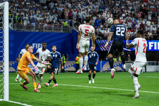 Lautaro Martinez of Argentina scores 1-2