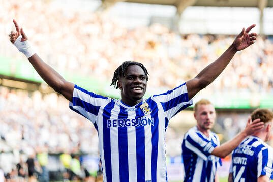 IFK Göteborgs Rockson Yeboah jublar