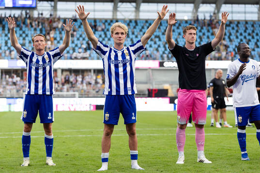 IFK Göteborgs Sam Larsson, Max Fenger, målvakt Viktor