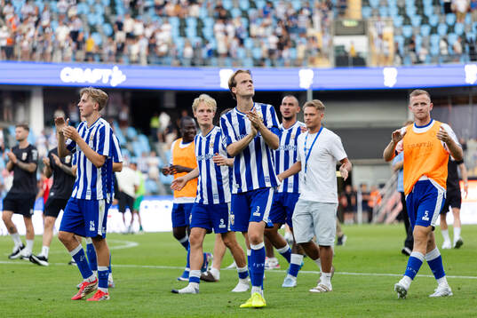 IFK Göteborgs Oliver Månsson, August Erlingmark och Jonas