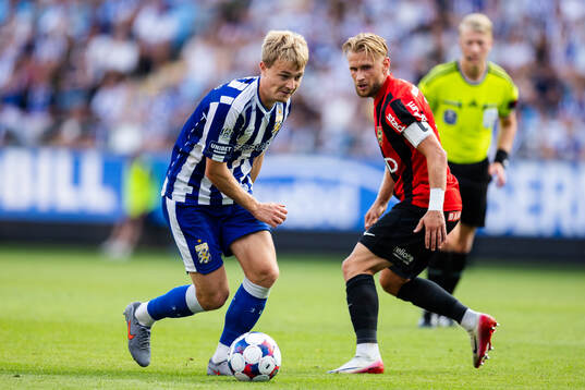 IFK Göteborgs David Kruse och Brommapojkarnas Simon Strand