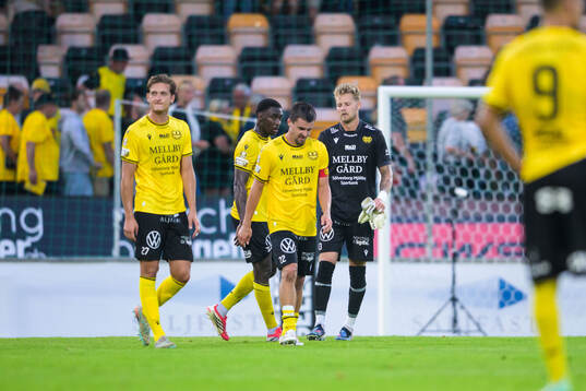 Mjällbys Ludvig Tidstrand, Abdoulie Manneh, Jesper