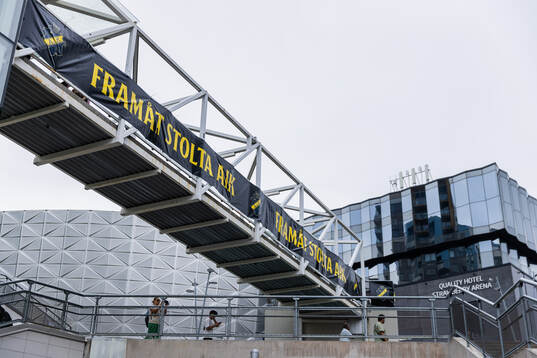 Exteriör av Strawberry Arena