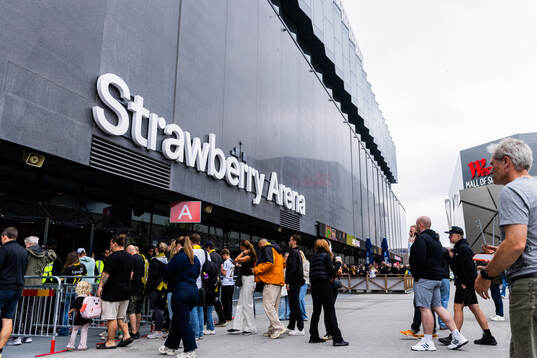 Exteriör av Strawberry Arena