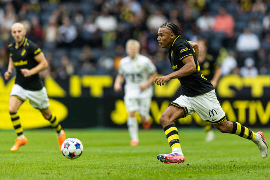 under fotbollsmatchen i Allsvenskan mellan AIK och GAIS