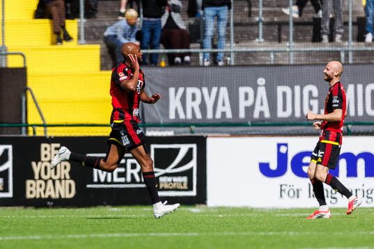 Östersunds Jabir Abdihakim Ali jublar