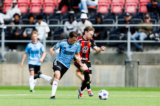 Landskronas Kevin Jensen och Östersunds Daniel Miljanovic