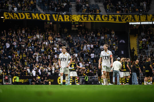GAIS Rasmus Niklasson Petrovic och August Wängberg deppar