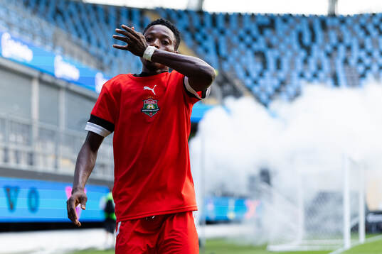 Accra Shooting Stars Daniel Opoku jublar
