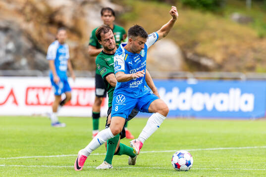under fotbollsmatchen i Superettan mellan Oddevold och