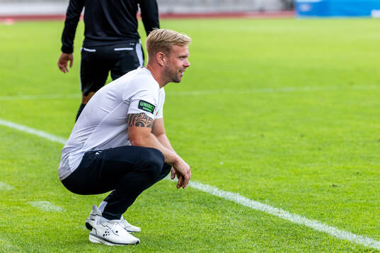 Varbergs tränare Victor Salwén
