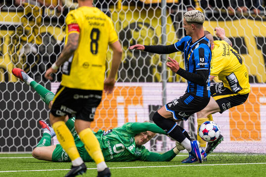 Elfsborgs målvakt Isak Pettersson och Sirius Robbie Ure