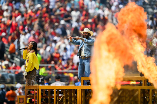 Swae Lee and Post Malone perform