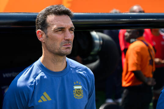 Head coach Lionel Sebastián Scaloni of Argentina