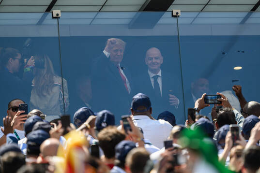 Donald Trump, President of USA, and Ganni Infantino,