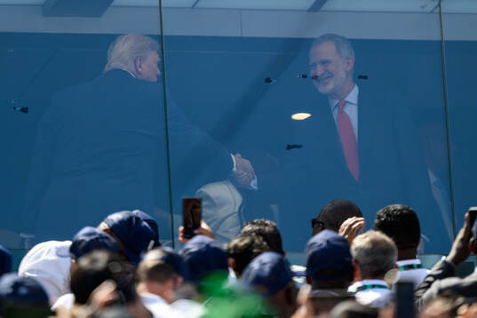 Donald Trump, President of USA, and King Felipe VI of Spain
