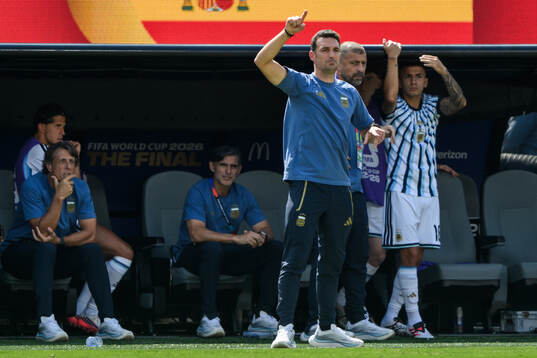Head coach Lionel Sebastián Scaloni of Argentina