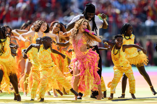 Shakira and Burna Boy perform