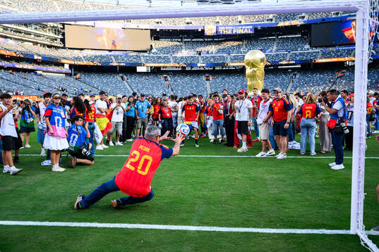 Pedri of Spain celebrates